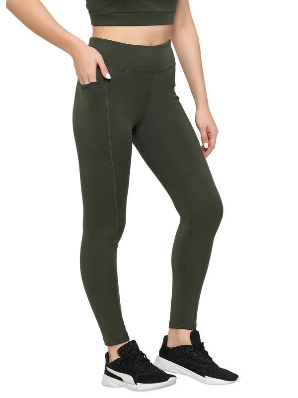 Image of Clovia Women's Snug Fit High-Rise Active Tights