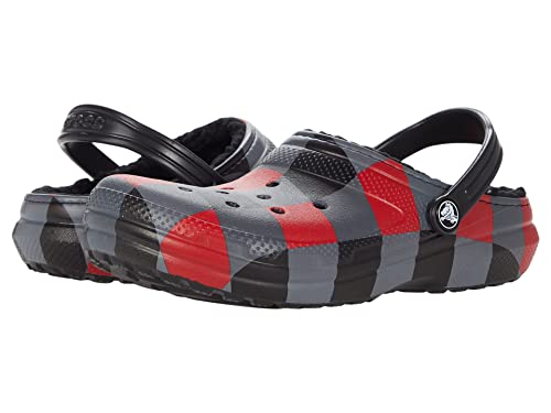 Image of Crocs Classic Buffalo Plaid Lined Clog Toddler and Kids
