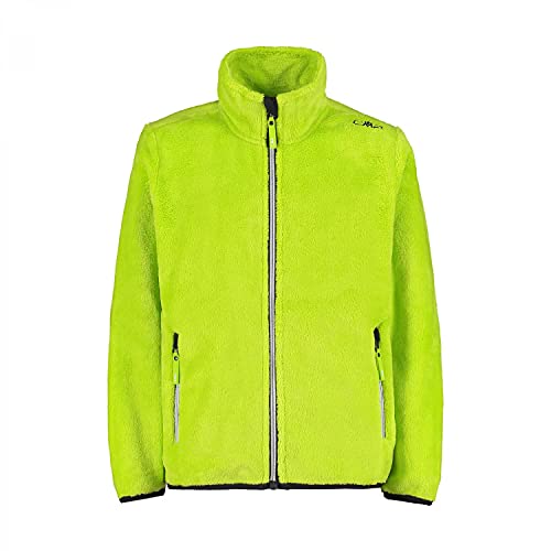 Apertura full zip, due tasche laterali zippate, fettucce elastiche su polsini e fondo giacca, logo CMP sulla spalla