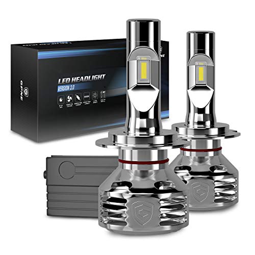 GPNE H7 LED Headlight Bulbs Hightly Bright 10000 Lumens Hi/Lo Beam LED Headlights Conversion Kit 6000K Cool White IP68 Waterproof, Pack of 2