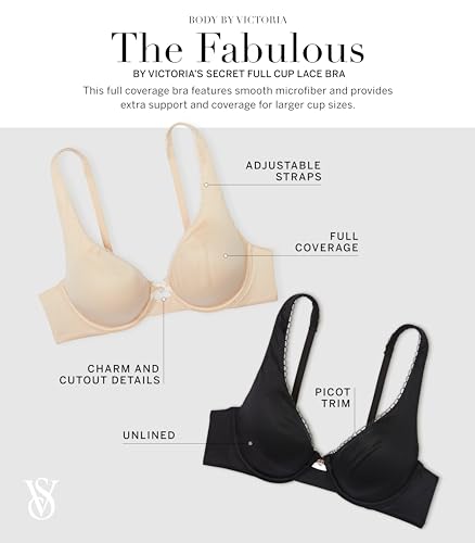 Victoria's Secret Women's Body by Victoria Fabulous Full Coverage Unlined Bra, Bras for Women (34B-38DDD)4