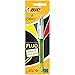 BIC vier Farben Kugelschreiber Fluo – Kugelschreiber dokumentenecht mit roter, blauer, schwarzer und neongelber Mine mit Highlight-Funktion – Blister á 1 Stück