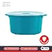 Décor Microsafe Vegetable Steamer designed for quick microwave heating and cooking. Steam meat, fish and vegetables in minutes Dishwasher & Freezer Safe BPA Free 1.5L Capacity - Teal