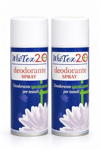 HOME PRO Deo Whitex 2.0 Spray Igienizzante Deodorante Ambiente Tessuti Assorbiodori Profumatori Armadio E Cassetti Elimina Odori Profumatore Auto Vestiti 2x400ml