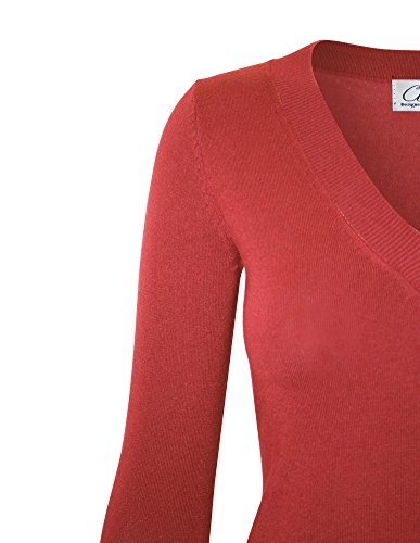 Image of Cielo Women's Solid Soft Stretch Pullover Knit Sweater