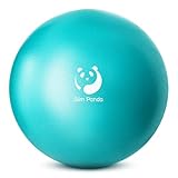 Slim Panda Palla Pilates Piccola,23-25cm Anti Scoppio Antiscivolo Palla Ginnastica con Cannuccia Gonfiabile,Soft PVC Palla daYoga per Fitness