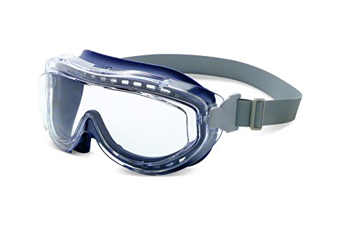 Honeywell Uvex Flex Seal OTG Goggle, Navy Body Clear HydroShield AF Coating, and Neoprene Headband (S3400HS) - image 1