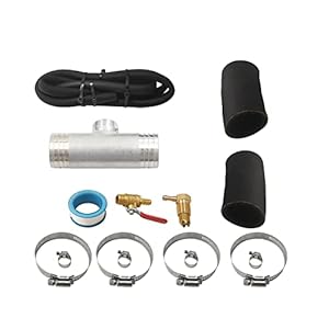 LVOUP 11025 Auxiliary Fuel Tank Install Kit Compatible with Gravity Fueled Auxiliary Fuel Tank for Ford 1999-22 F-250 SD F-350 SD Silver