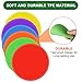 TuXHui 4 Inch Poly Spot Markers for Gym Floor, Non-Slip Rubber Floor Dots Flat Cones, 12Pcs Agility Markers for Soccer, Basketball, PE Training, Dance & Classroom Activities