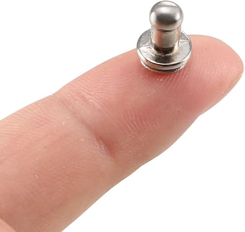 Miniatura 5 de uxcell Caja de regalo de 0.157 in x 0.354 in, perillas redondas de un solo agujero, manijas plateadas, 24 unidades