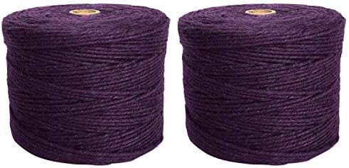 ANSIO Jute Twine, 500 ft Jute String 3 ply 2mm Thickness, Jute Rope for Decoration Garden Floristry DIY Arts Bundling Crafts & Wrapping - Brown