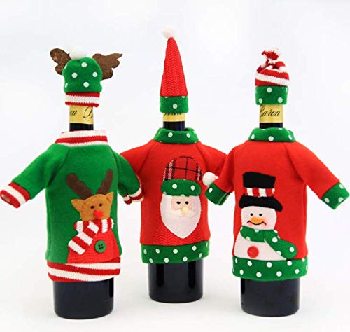 Christmas Decorations for Home with Snowman Stocking Holders 3Pcs