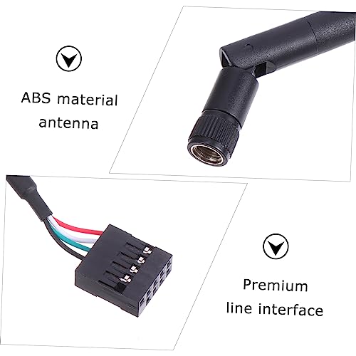 Adaptador de tarjeta vertical WiFi para PC conector de cobre Gadpiparty 7