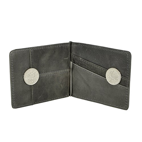 Le'aokuu Real Leather Magnet Money Clip Card Case Slim Handy Front Pocket Wallet4