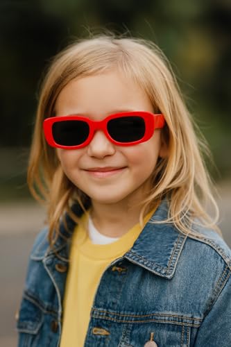 Image of ALNA-TURA Sunglasses For Boys & Girls, Goggles For Kids, Stylish Modern Yellow UV Protectd Shades Glasses, Birthday gift sunglasses kids, Cool trendy kids shades (Age 3 To 10)