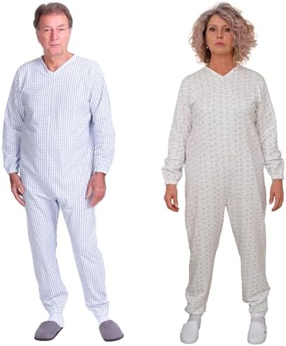 FERRUCCI COMFORT Pyjama Gezondheidsoverall korte mouwen 1 ritssluiting achter zomer, Vrouwelijk Roze, XS