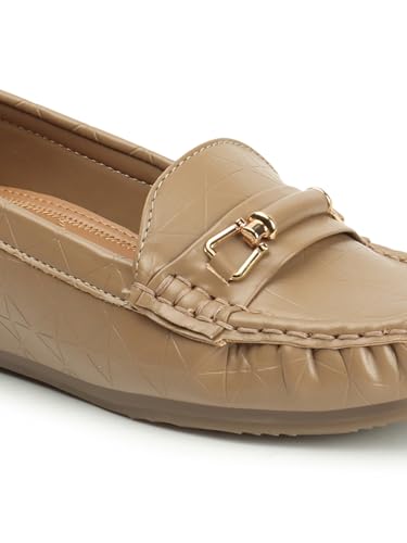 Image of Carlton London Women Comfortable Slip On Flat Loafer Ballet with Heels, for Party and Wedding, Casual and Formal Occasions