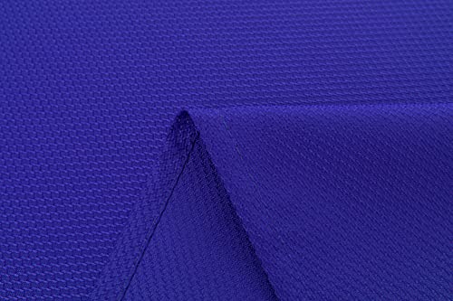 Biscaynebay Textured Fabric Round Tablecloths 90 Inches In Diameter, Royal Blue Water Resistant Tablecloths For Dining, Kitchen, Wedding, Parties Etc. Machine Washable #TOP5