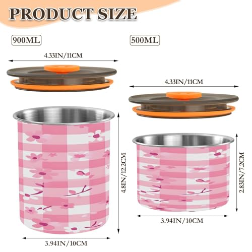Contenedor hermético para café de acero inoxidable Qilmy 17oz miniatura 3
