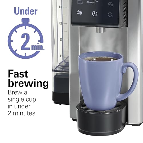 Image of Hamilton Beach FlexBrew Advanced 5-in-1 Programmable Thermal Coffee Maker, 12 Cup Drip and Single Serve Hot & Ice, Mobile 66 oz. Water Reservoir, Pod Packets and Grounds