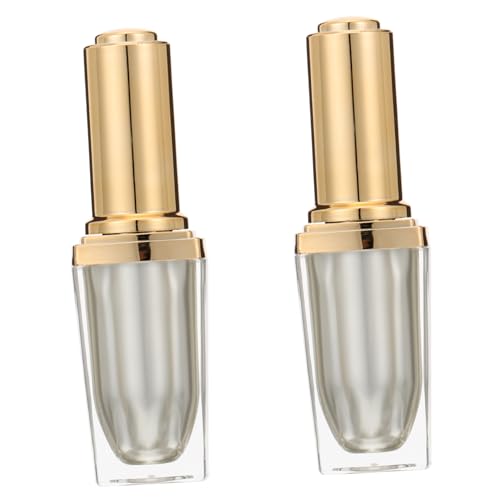 IWOWHERO 2 Piezas Botella De Esmalte De Uñas Vacía Vacío Base De Gel y Subbotella De Esmalte De Uñas Suministros De Arte De Uñas Botella De Cepillo De Esmalte De Uñas Acrílico