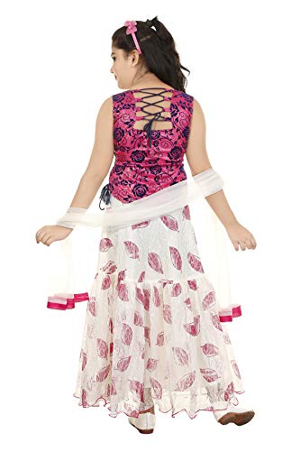 Image of Zooba Girls Lahenga Choli and Dupatta Set