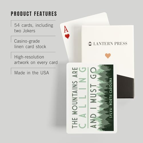 Baraja de 52 cartas tamaño póker Sylva North Carolina miniatura 3