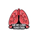 We Be Lung Together Enamel Pin Metal badge brooch Fashionable Lapel & Backpack Accessory