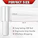 1 Pack Stretch Wrap Film with Handle, 3.94 Inch x 492 Ft Industrial Strength Hand Stretch Wrap, Heavy Duty Self Adhering Plastic Pallet Shrink Film for Packing Moving and Storage, Clear