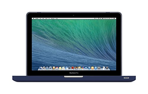 Ueswill Smooth Soft-Touch Matte Hard Shell Case Cover Compatible With Macbook Pro 13 Inch With Cd-Rom (Non-Retina) (Model:a1278) + Microfibre Cleaning Cloth, Navy Blue #TOP2