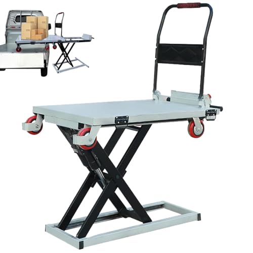 Table élévatrice hydraulique électrique avec roulettes pour une manipulation efficace