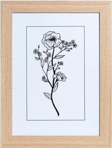 Mikiuly Cadre Photo, Cadre A4 (21 x 29.7 cm) en Bois Original Pour Bureau et Décoration Murale, Mural et de Table, Idéal pour Affiches & Diplômes