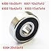 1PC 6300-2RZ 6301 6302 6303 6304RZ Industry Motor Spindle Ball Bearing 10x35x11 12x37x12 15x42x13 17x47x14 20x52x15MM(6303 17x47x14)