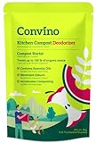 Convino: A Compost Starter/Accelerator Which Help to Reduce Kitchen Waste Odor and Convert Yard Waste to Fertile Humus for All Composting Systems. Comes in 1 Package That Contains 4 Packets Inside