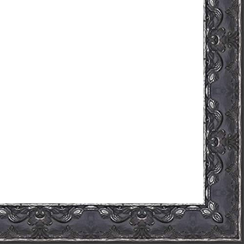 CountryArtHouse Picture Frame Moulding (Wood) 100ft bundle - Traditional Pewter Finish - 3.25