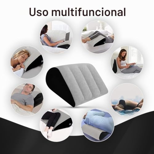 Almohada de cuña inflable contra el reflujo gástrico y mala postura 4