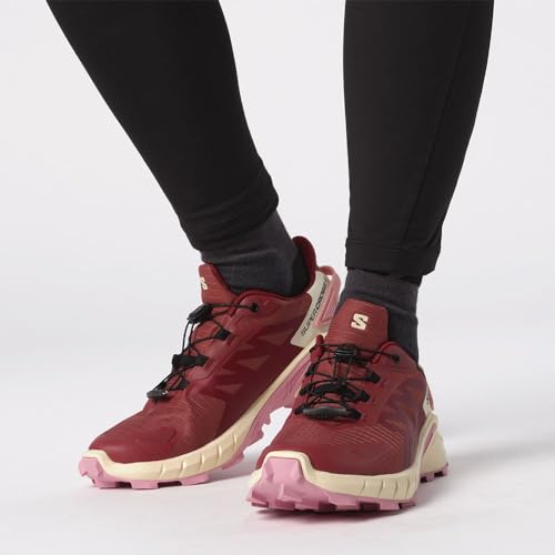 Salomon SALOMON Shoes Supercross 4 GTX W Astral Aura/Wht, Women's Running Shoes, Burgundy Pink, 9 US