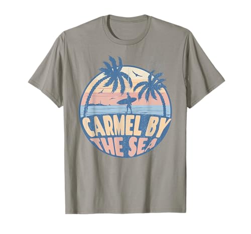 Carmel By The Sea California Beach Surf Vacances d'été T-Shirt