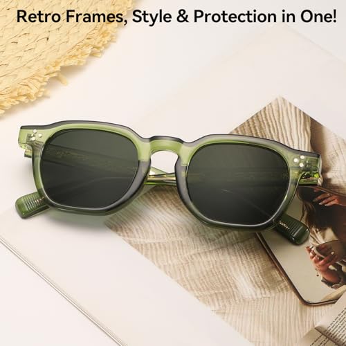 Dollger Square Polarized Sunglasses for Men Women Fashion Classic Designer Sunglasses Shades UV Protection2