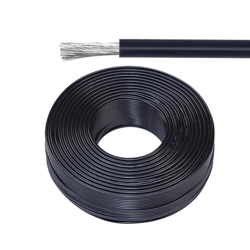 Fil de câblage 16 AWG noir UL1007 câble cuivre étamé marine électronique
