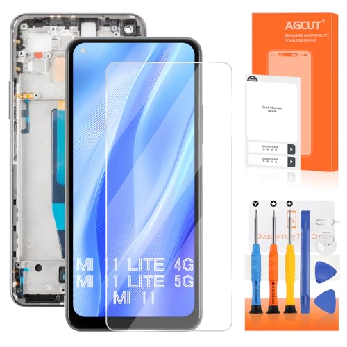 Écran LCD pour Xiaomi Mi 11 Lite 4G vitre tactile noire de remplacement 2109119DG