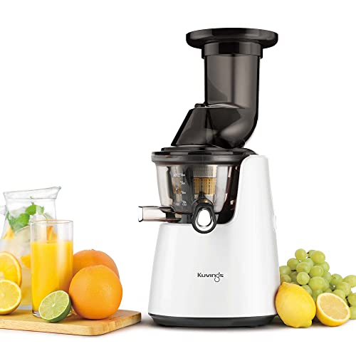 Kuvings Whole Slow Juicer Elite C7000W - Higher Nutrients And Vitamins, Bpa-Free Components, Easy To Clean, Ultra Efficient 240W, 60Rpms,White,Whilte #TOP1