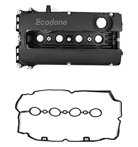 Engine Valve Cover Camshaft Rocker Cover，Bolts & Gasket Compatible With 2009-2015 Chevrolet Cruze Aveo 1.6L 1.8L by Ecodone，Part No.55564395 55558673