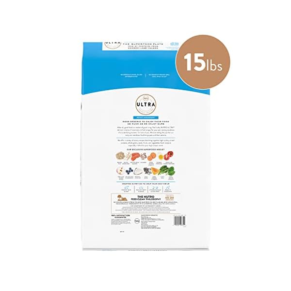 Nutro Ultra Adult Weight Management Dry Dog Food with A Trio of Proteins from Chicken, Lamb and Salmon, 15 Lb. Bag Nutro Ultra Adult Weight Management Dry Dog Food with A Trio of Proteins from Chicken, Lamb and Salmon, 15 Lb. Bag