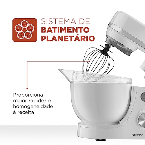 Batedeira Planetária, Mondial, Branco, 700W, 110V - BP-03-W