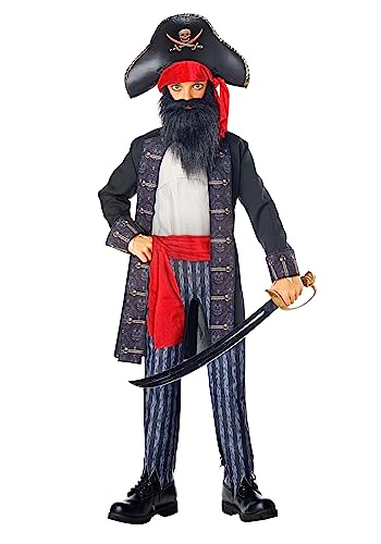 Disfraz de Pirata Barbanegra para Niños Grande miniatura 1