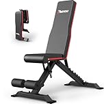 PASYOU Adjustable Weight Bench Press Foldable Workout Bench 700 Pounds Load Flat Incline/Decline Strength Training Benches, Sit Up Exercise Bench for Home and Gym,PA400