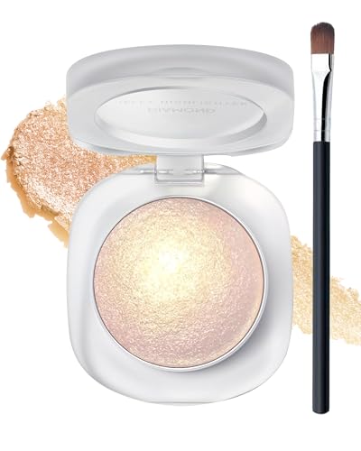 DuaTana - Glitter Holographic Eyeshadow Palette Multichrome Gold Sliver Chameleon Face Highlighter, Sparkling Cream Color Shifting Single Eye Shadow Long Lasting Shimmer Inner Corner Eye Brightener Makeup-03