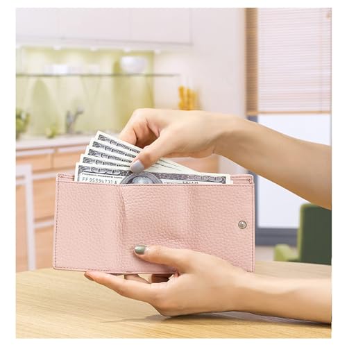 2024 New Genuine Leather Card Holder Organizer Pocket Mini Wallet, Mini Wallet for Woman3