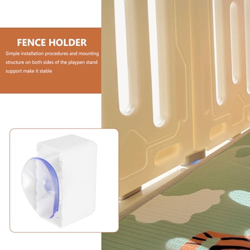 Image of Totority Playpen Non-Slip Suction Cup Connector Fixing Base for Play Area Easy to Clean Strong Suction for Stability Lightweight and Portable Design